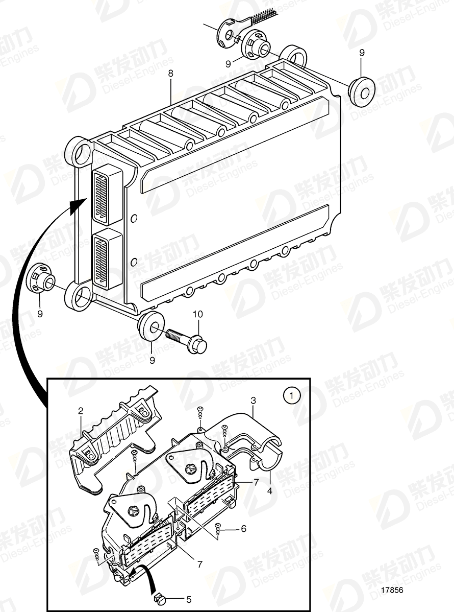 VOLVO Control unit, eecu 20582963 Drawing